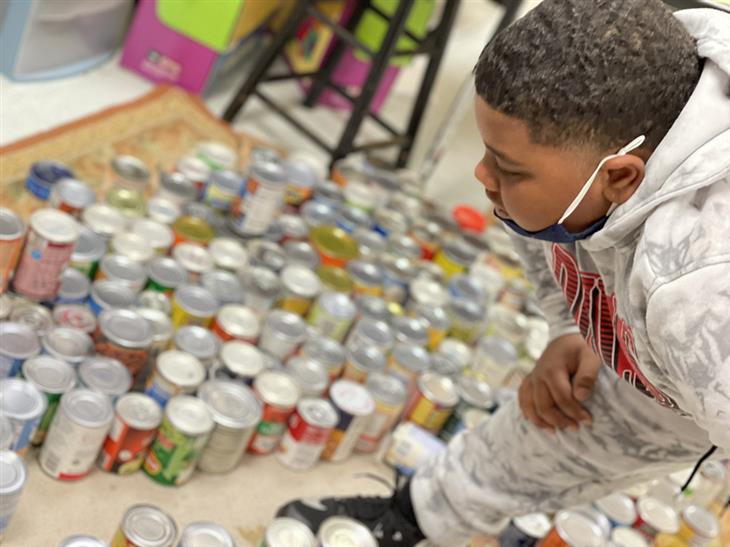 York Chester Middle School donated 4,290 canned goods to Crisis Assistance Ministry and the Webb Street School food pantry.  